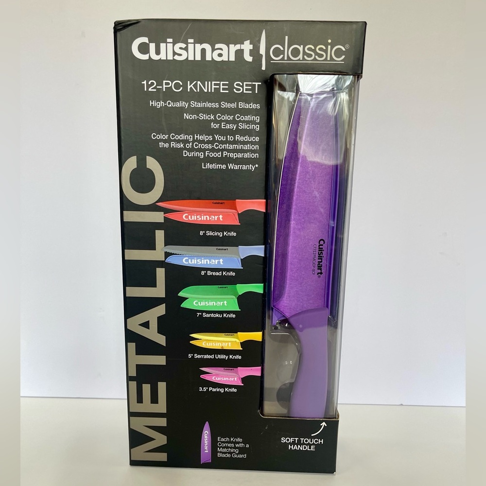 Cuisinart Classic 12-Piece Metallic Knife Set